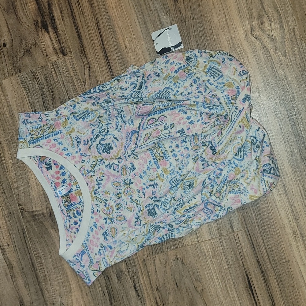 Free People Multicolor Floral Tank Top